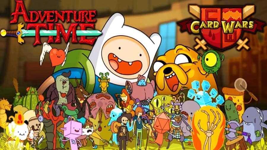 A wallpaper of Card Wars – Adventure Time, one of the best Multiplayer Card games for iOS.