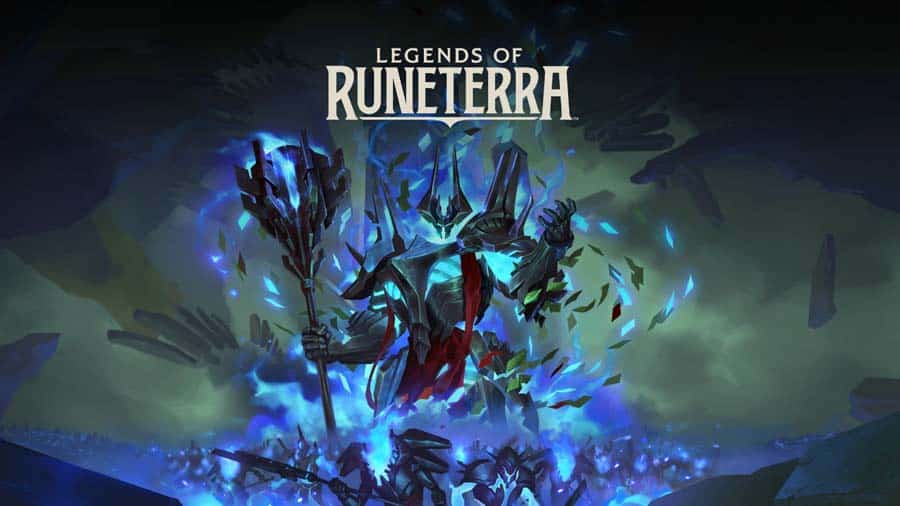 A wallpaper of Legends of Runeterra, one of the best Multiplayer Card games for iOS.