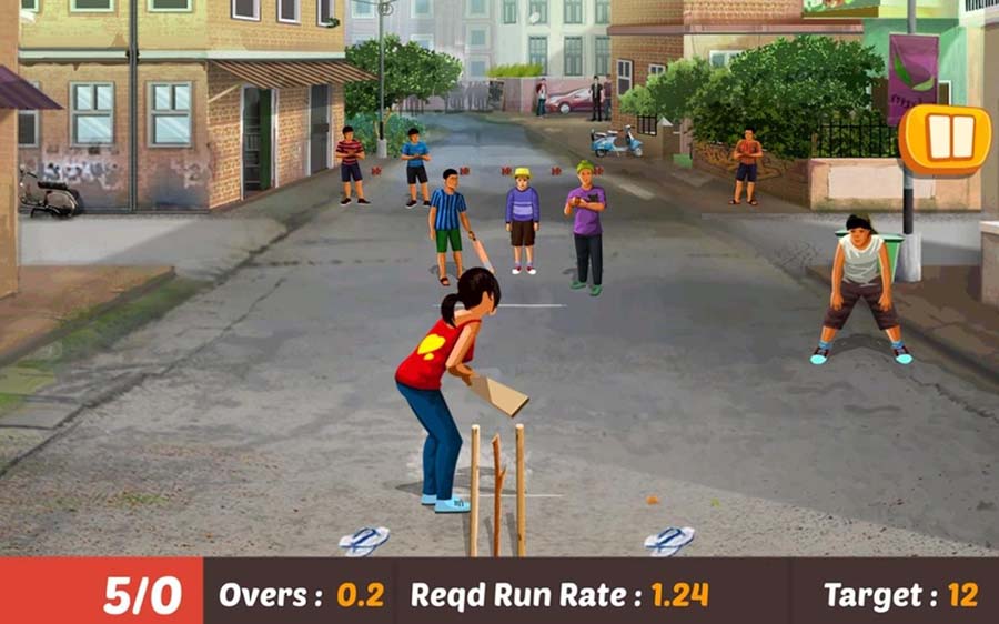 A picture of Gully Cricket, one of the best Multiplayer Cricket games for Mac.