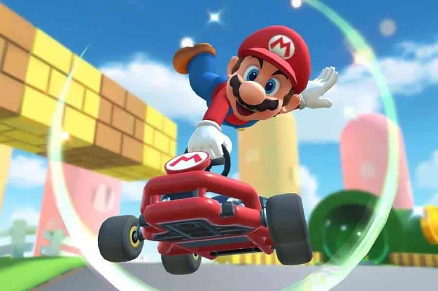 An official picture of Mario Kart Tour, one of the best Multiplayer games for Couples on iOS.