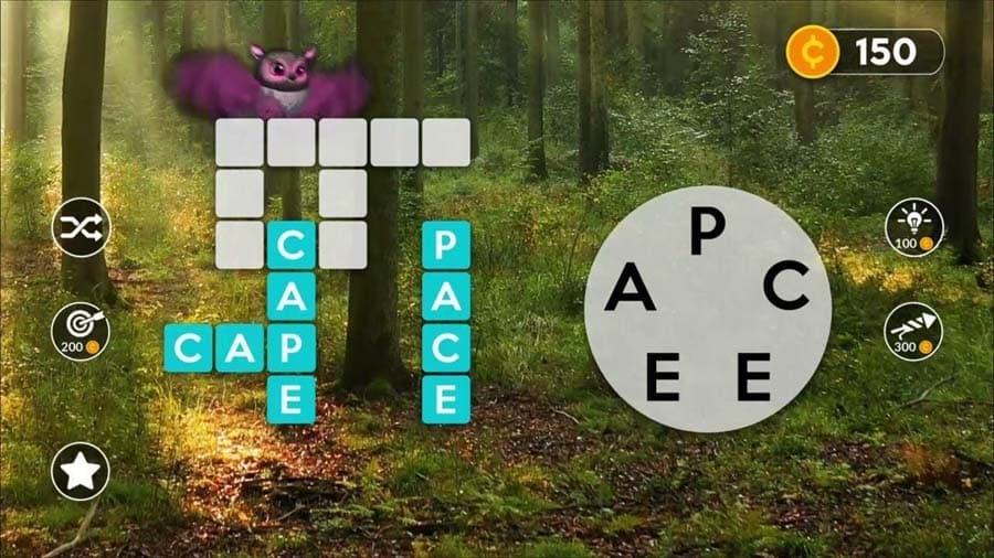 A picture of Wordscapes, one of the best Multiplayer games for Couples on iOS.