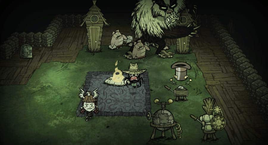 A wallpaper of Don’t Starve Together, one of the best Multiplayer games for Couples on PC.