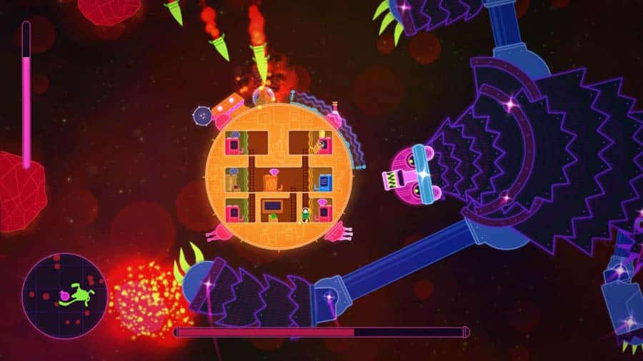 A picture of Lovers in a Dangerous Spacetime, one of the best Multiplayer games for Couples on PC.