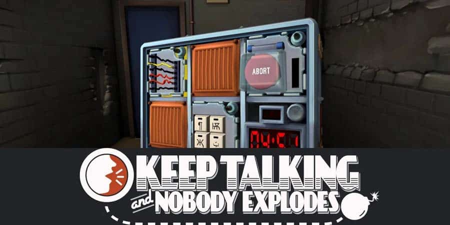 A wallpaper of Keep Talking, and Nobody Explodes.