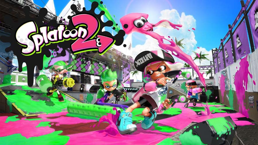 An official picture of Splatoon 2, one of the best Multiplayer Shooter games on Switch.