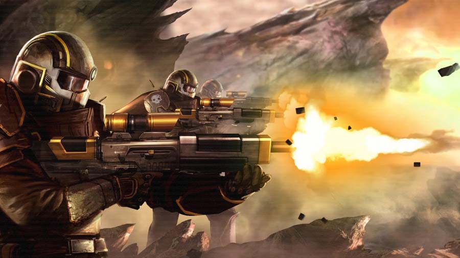 A picture of Helldivers, one of the best Multiplayer Shooter games on PS4.