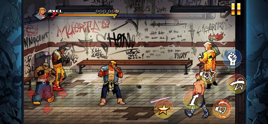 A wallpaper of Streets of Rage 4, one of the best Multiplayer Story Mode games for Android.