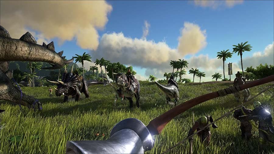 A picture of ARK: Survival Evolved, one of the best Multiplayer Story Mode games for PC.