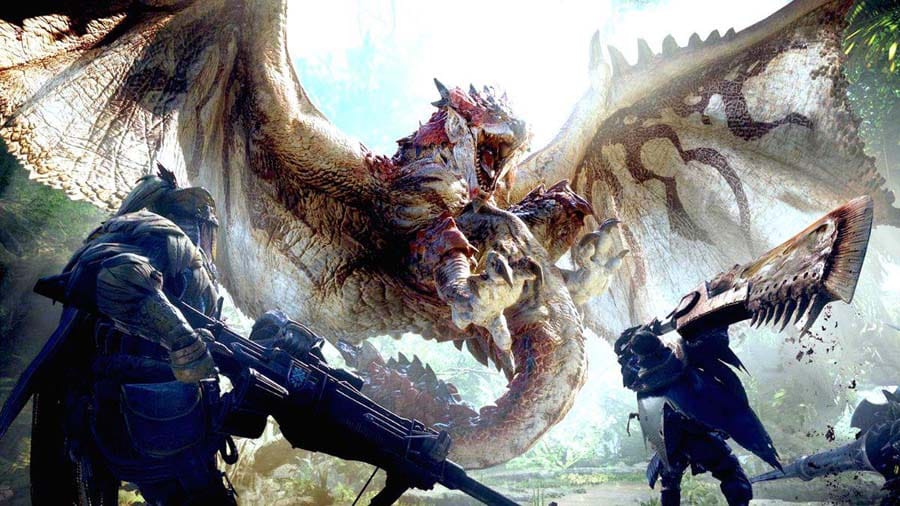 A picture of Monster Hunter: World, one of the best Multiplayer Story Mode games for PC.