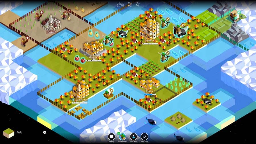 Colorful 4X strategy game.