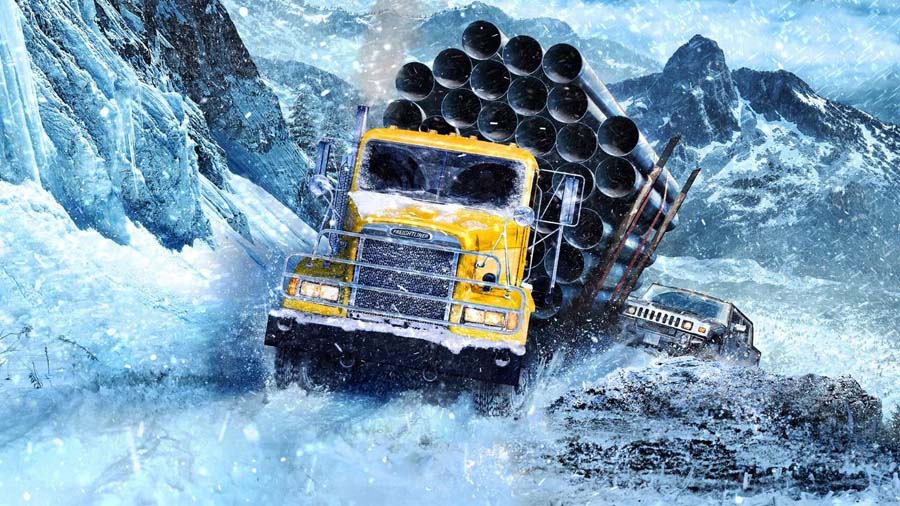 A picture of SnowRunner, one of the best Multiplayer Truck games for PC.