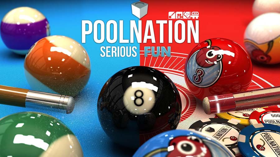 A wallpaper of Pool Nation, one of the best snooker games fc