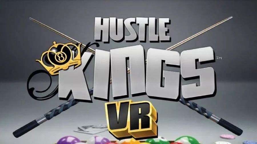 A wallpaper of Hustle Kings VR, one of the best snooker games for PS5.