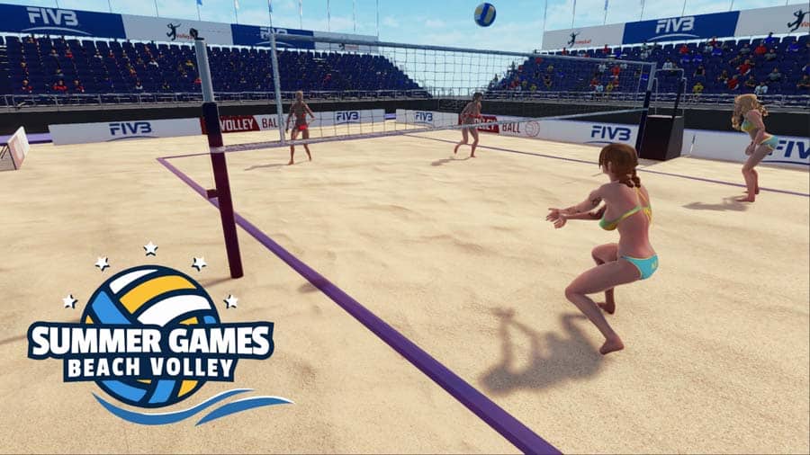 Exciting beach volleyball arcade experience.