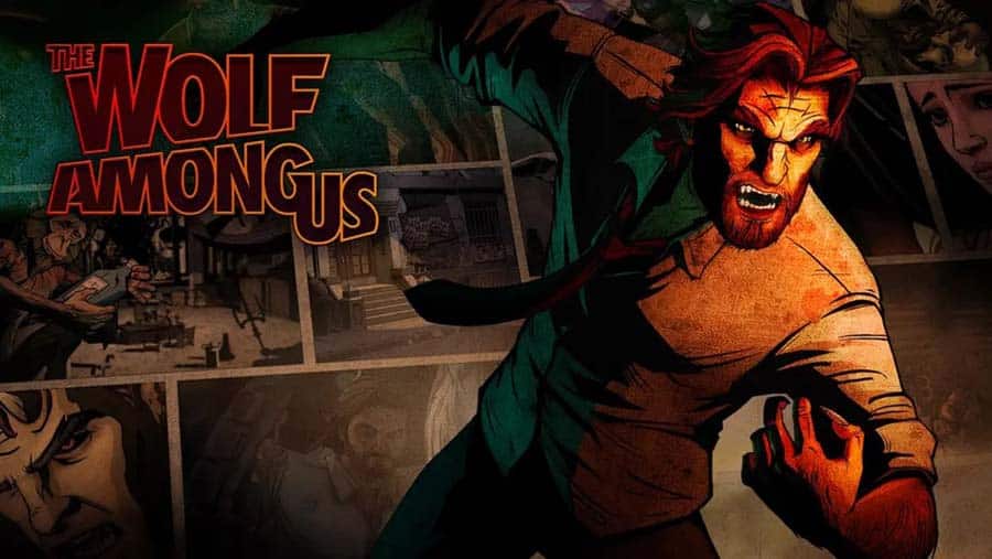 A wallpaper of The Wolf Among Us, one of the best Werewolf games for PC.