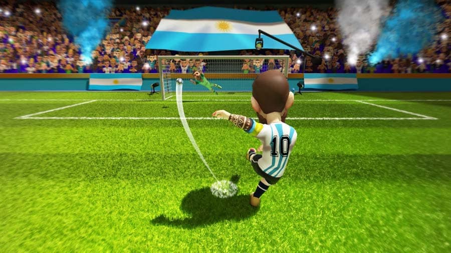 A wallpaper of Mini Football, one of the best Multiplayer Football games for iPhone.