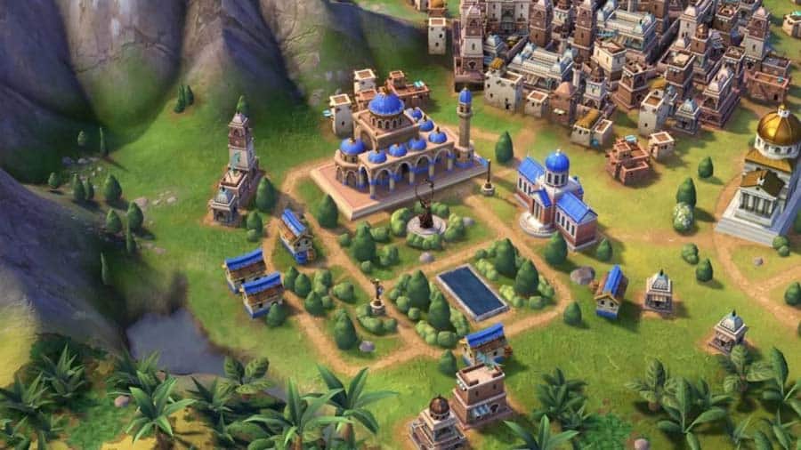 A wallpaper of Civilization VI, one of the best Multiplayer Strategy games for Switch.