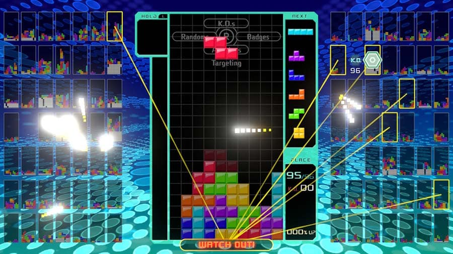 A picture of Tetris 99, one of the best Multiplayer Strategy games for Switch.