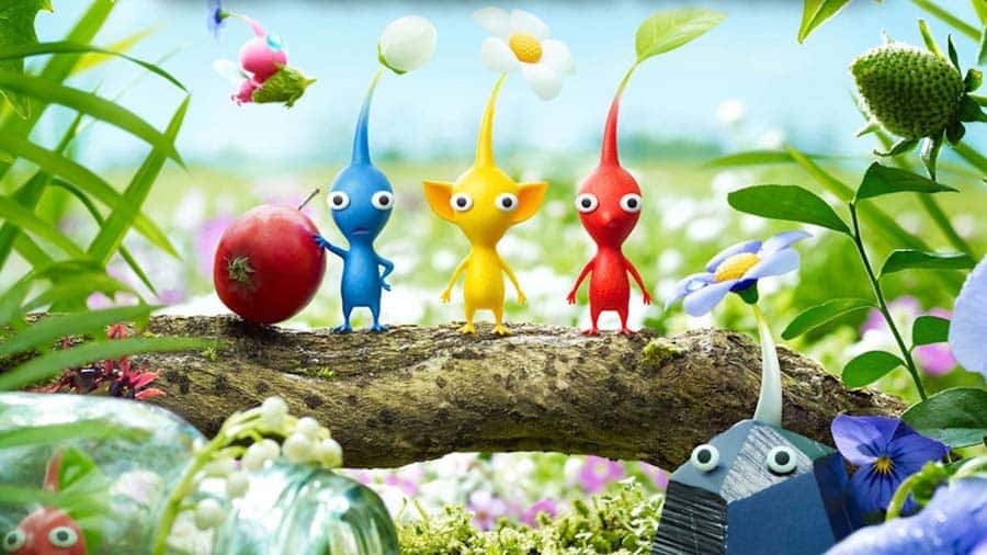 An official picture of Pikmin 3 Deluxe, one of the best Multiplayer Strategy games for Switch.