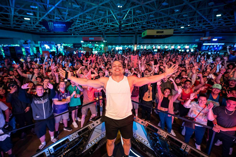 a picture of people in a hall celebrating DreamHack Stockholm 2024.