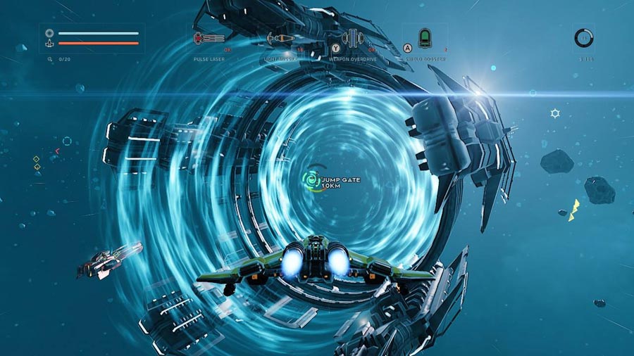 The Official Picture of Everspace depicting an Interstellar Gate for Space Jumps.