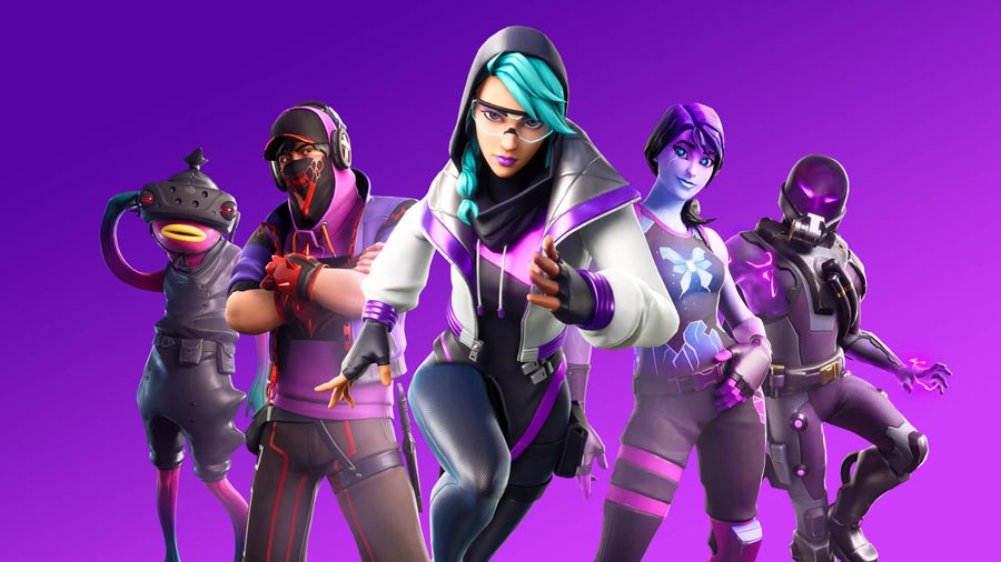 The Official Picture of Fortnite showing some of its awesome characters.