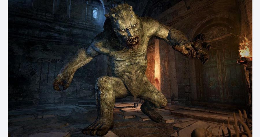 The Official Picture of Dragon’s Dogma: Dark Arisen Featuring one of its many Dangerous Beasts.