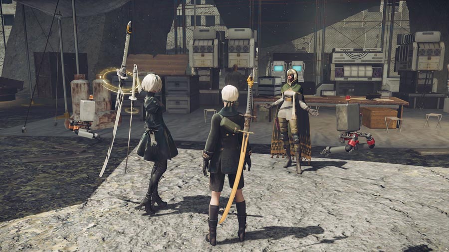 The Official Picture of NieR: Automata Showing two of the main characters in its post-apocalyptic world.