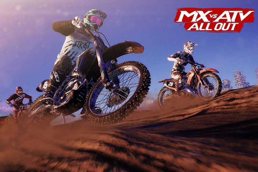 A picture of KMX vs ATV All Out, one of the best bike games for Xbox.