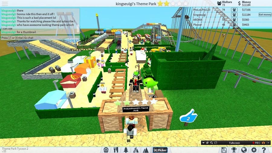 The Official Picture of Theme Park Tycoon 2.