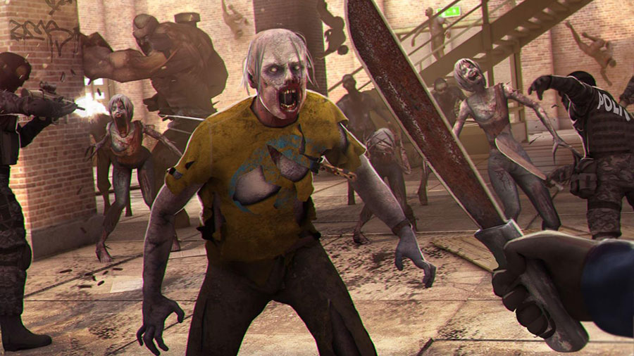 A wallpaper of Zombies Frontier 3, one of the best Multiplayer Zombie games for iOS.