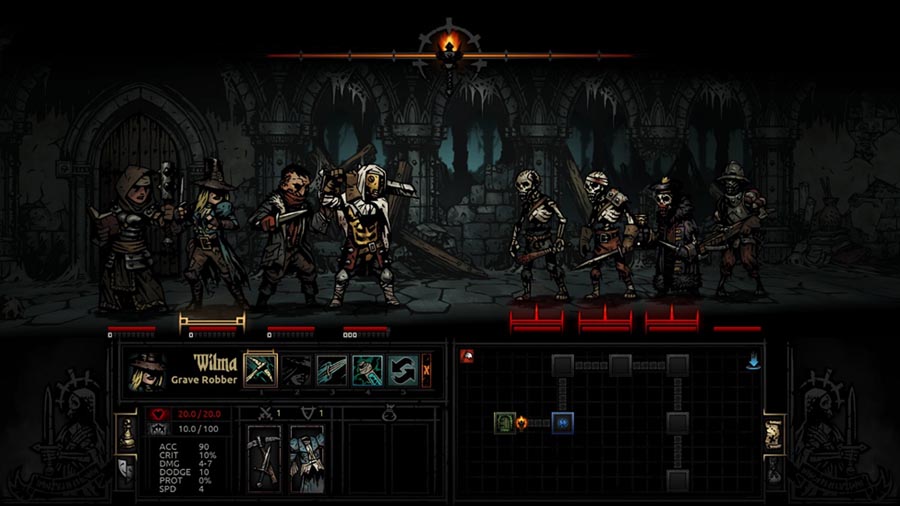 official picture of the game Darkest Dungeon