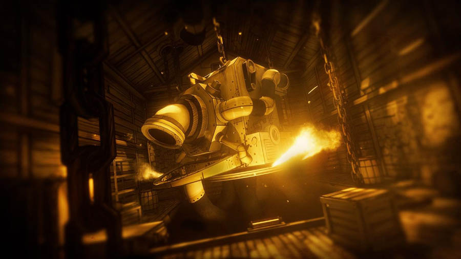 gameplay picture of Bendy and the Ink Machine