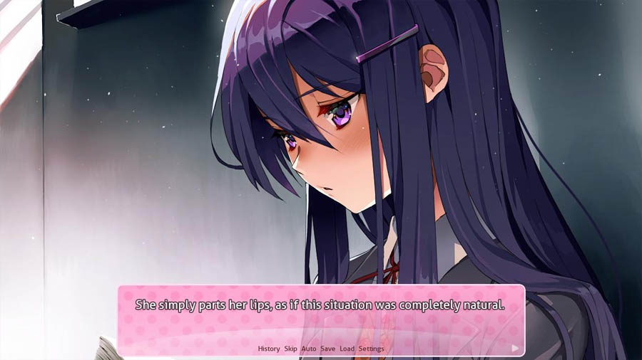 gameplay picture of Doki Doki Literature Club!