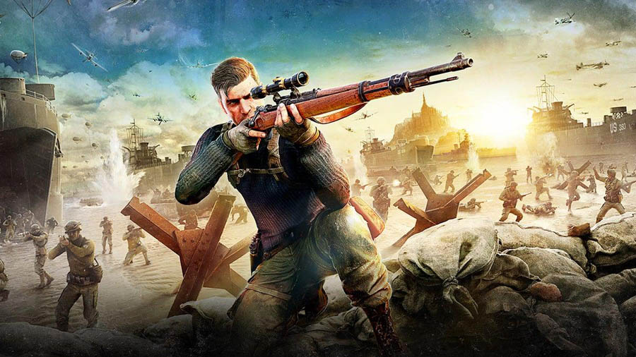 wallpaper of the game Sniper Elite 5