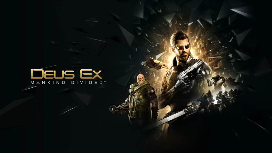 wallpaper of the game Deus Ex: Human Revolution