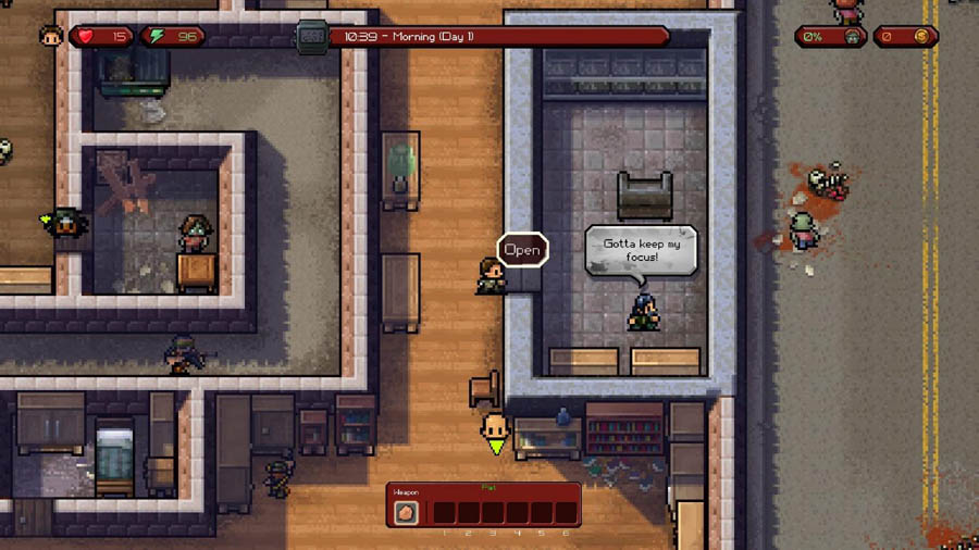 a wallpaper of the game The Escapists: The Walking Dead