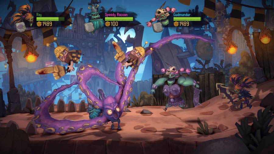 a wallpaper of the game Zombie Vikings 