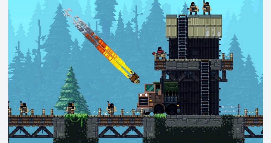 gameplay picture of Broforce