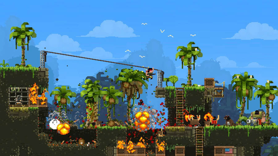 gameplay picture of Broforce