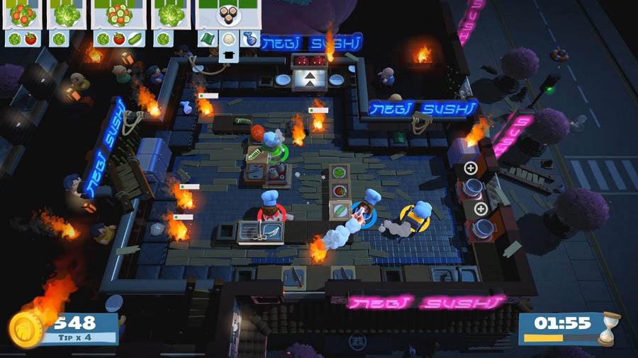 gameplay picture of Overcooked! 2