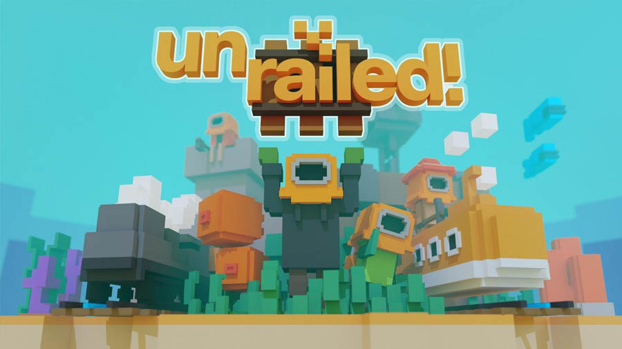 gameplay screen of  Unrailed!