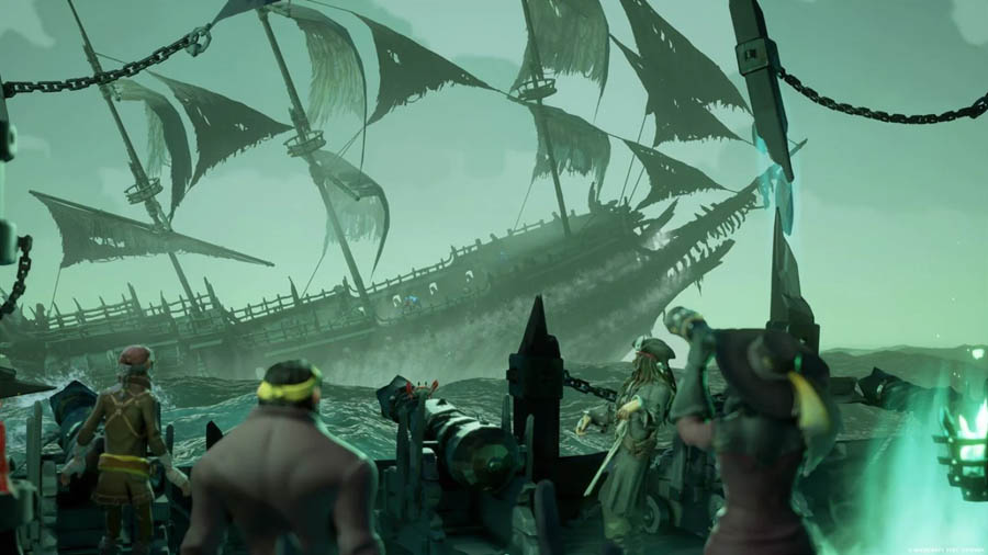 gameplay screen of Sea of Thieves