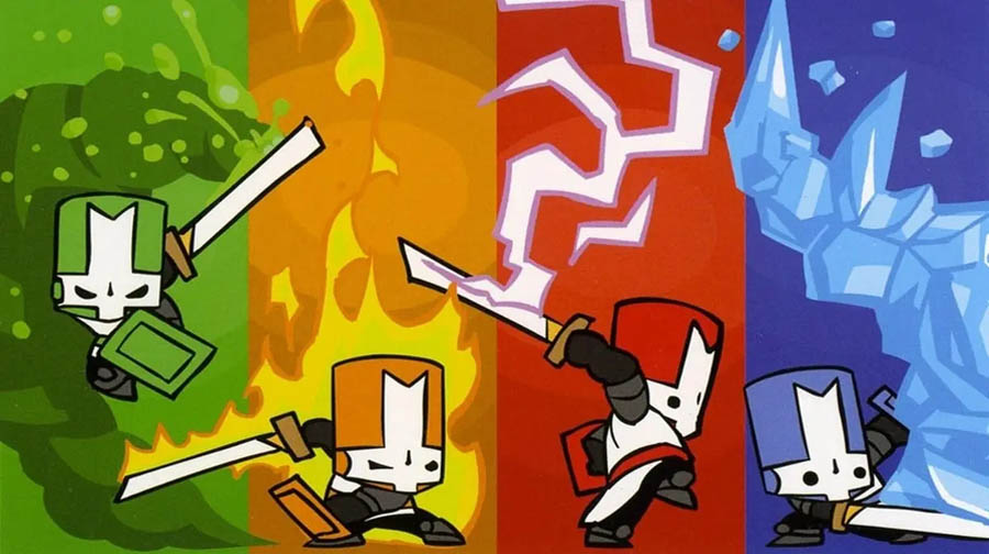 gameplay screen of Castle Crashers